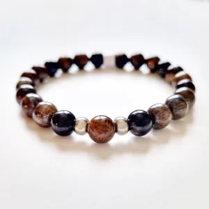 bronzit, turmalin karkötő