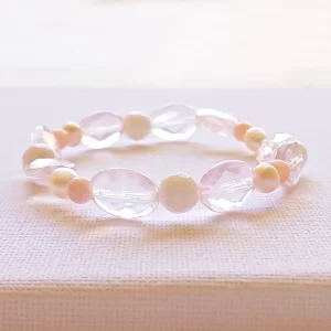 rózsakvarc karkötő