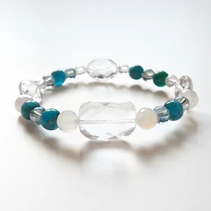 apatit, hegyikristály karkötő