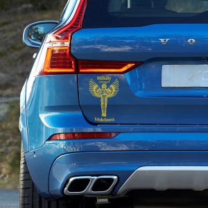 Mihály Arkangyal Védelmező autómatrica arany-sárga