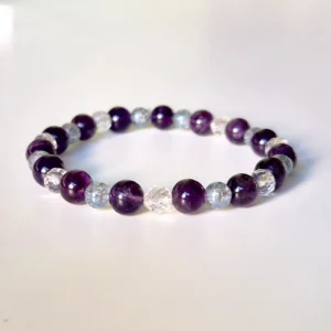 ametiszt, aqua aura kvarc, hegyikristály